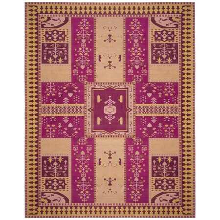 Safavieh Classic Vintage Power Loomed Medium Rectangle Area Rug Fuchsia & Gold - 5 x 8 ft. CLV512E-5
